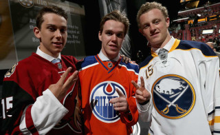 Dylan (left) went third overall in the 2015 NHL Draft.
