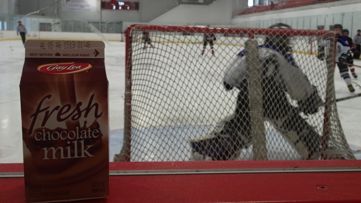 IN THE ZONE The Recharge with Milk Recovery Zone sampled over 2,250 cartons of chocolate milk at GTHL games this season. Don’t worry, it’ll be back again in the fall!
