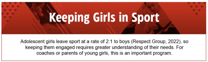 Respect Group - Keeping Girls in Sport