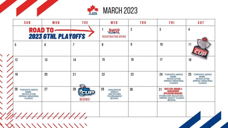 2023 GTHL Calendar - March Twitter