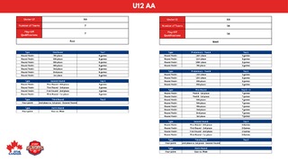 U12 AA - 24-25 Playoff Brackets