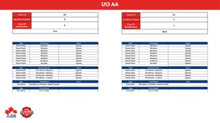 U13 AA - 24-25 Playoff Brackets