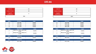 U15 AA - 24-25 Playoff Brackets