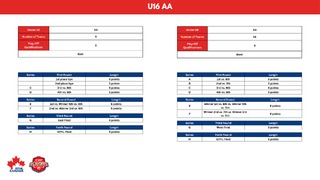 U16 AA - 24-25 Playoff Brackets