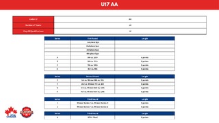 U17 AA - 24-25 Playoff Brackets